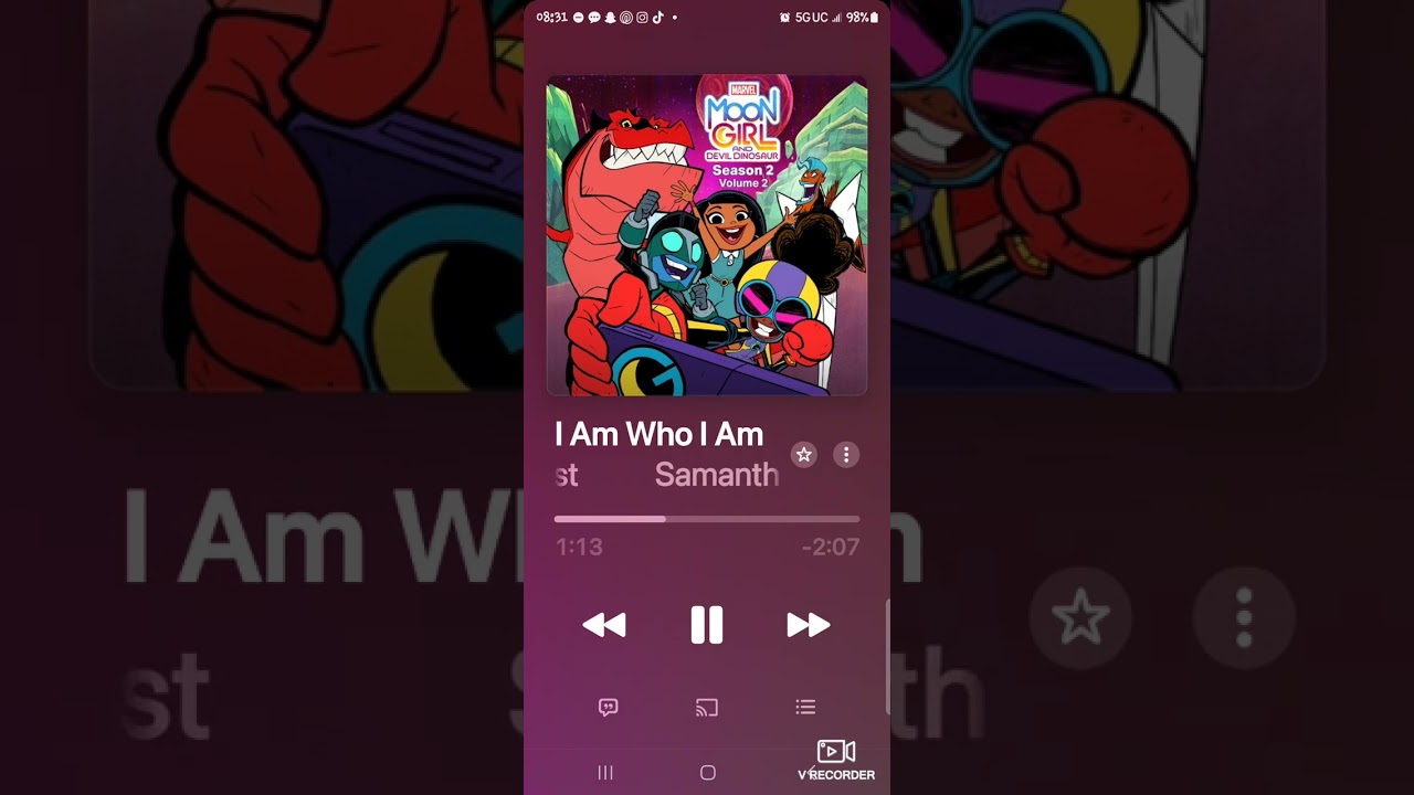 I am who i am by moon girl I recorded this using v recording with My Android ￼sorry for bad quality￼