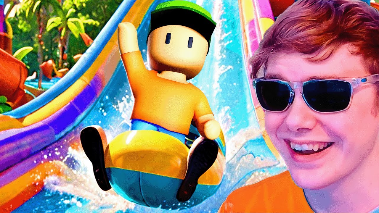 *EXTREME* WATERSLIDES IN STUMBLE GUYS!