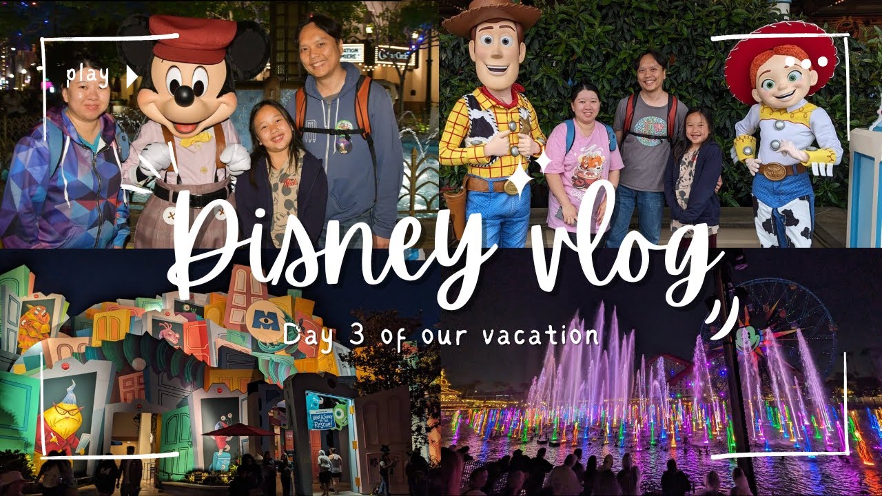 DISNEY VLOG: Day 3 | California Adventure, rides, water show, churros
