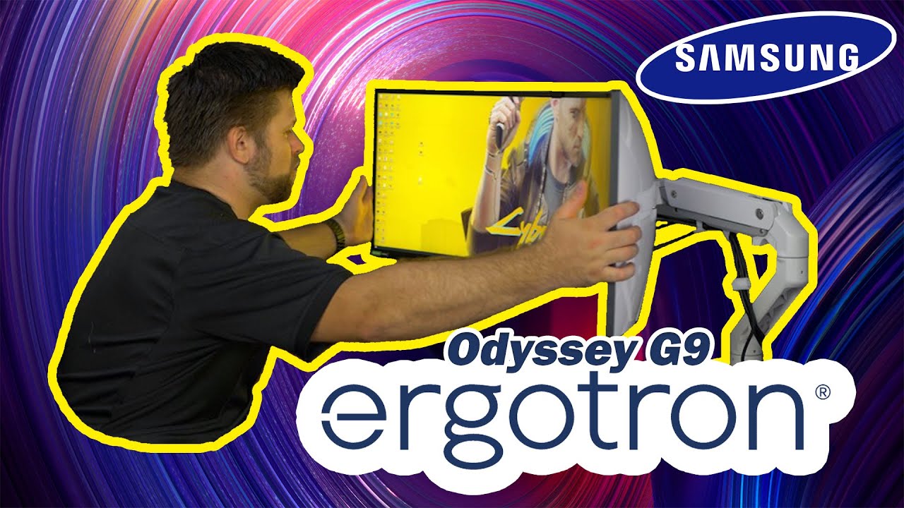 Крепление VESA для Samsung Odyssey G9 | Обзор крепления Ergotron HX + G9