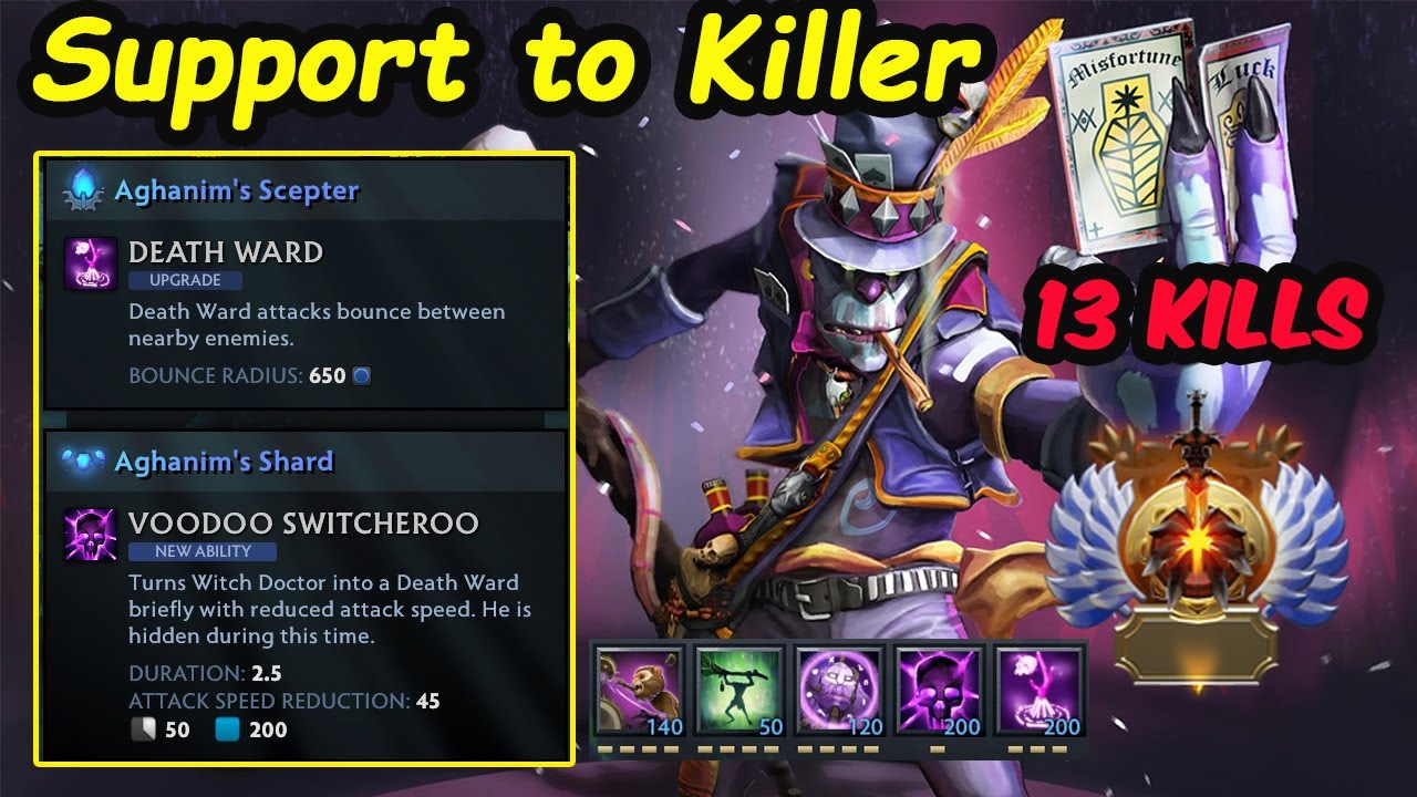 WITCH DOCTOR SUPPORT? More Like CARRY KILLER! Dota 2 Immortal Ranked