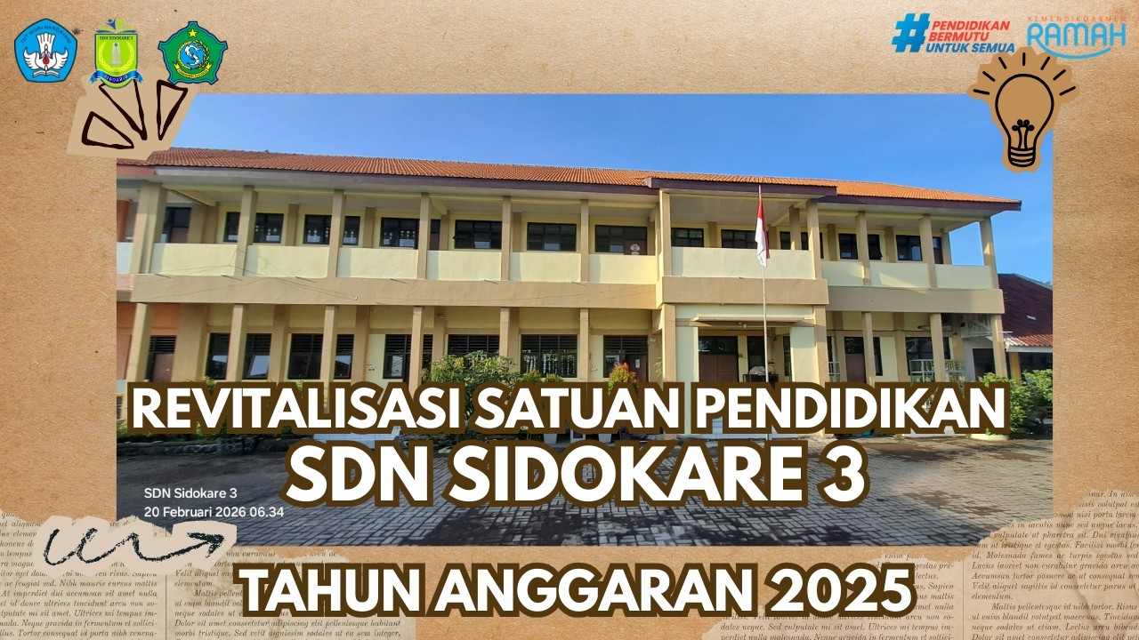 Revitalisasi Gedung SDN Sidokare 3 Tahun Anggaran 2025