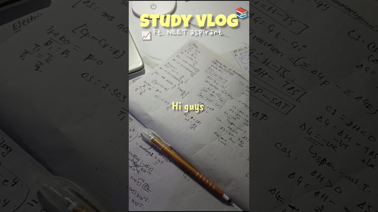 NEET STUDY VLOG 📈 NEET 2026📚Revision,lecture, notes #neet #neet2026 #neetaspirant #study#motivation