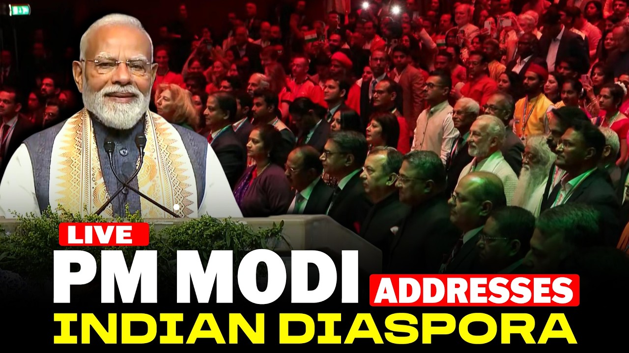 WATCH LIVE : PM Modi&rsquo;s Grand Diaspora Outreach in The Hague, Netherlands | India-Europe outreach