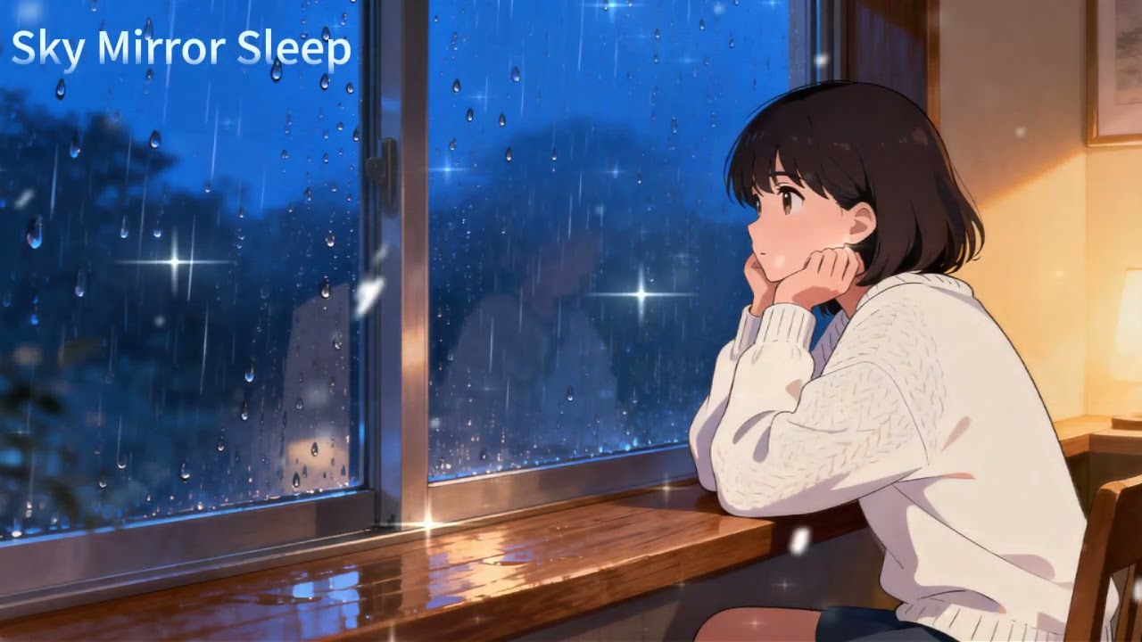 Rainy Window Piano 🌧️ 1 Hour Deep Sleep Music｜Relaxing Piano for Sleep & Study