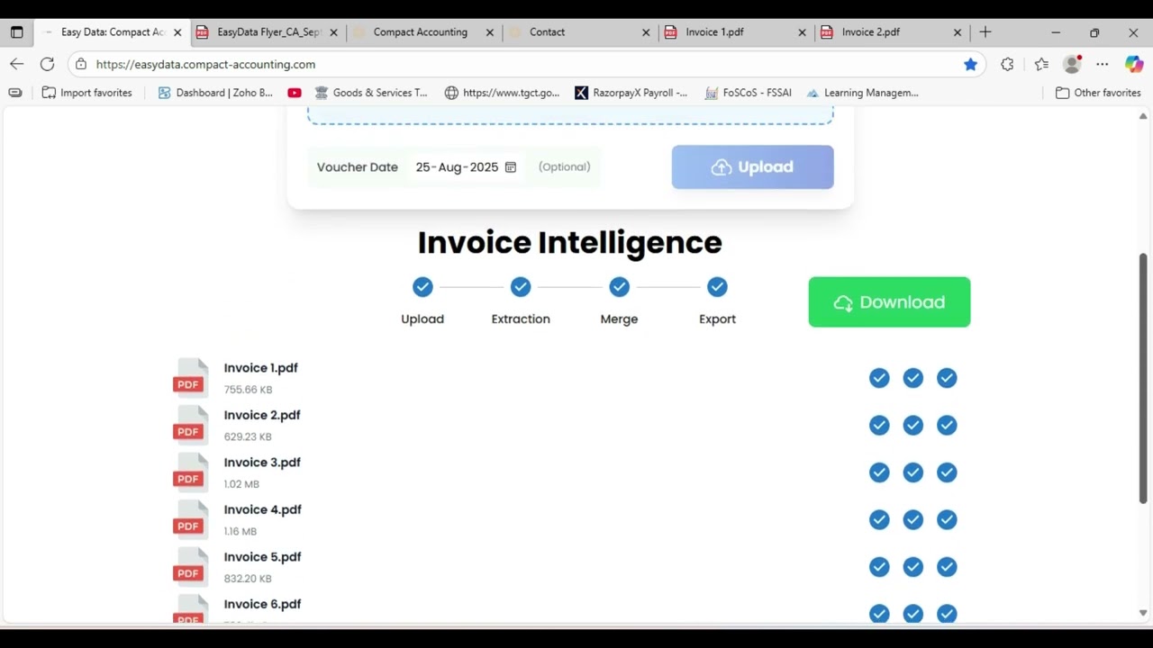 EASYDATA with tally integration