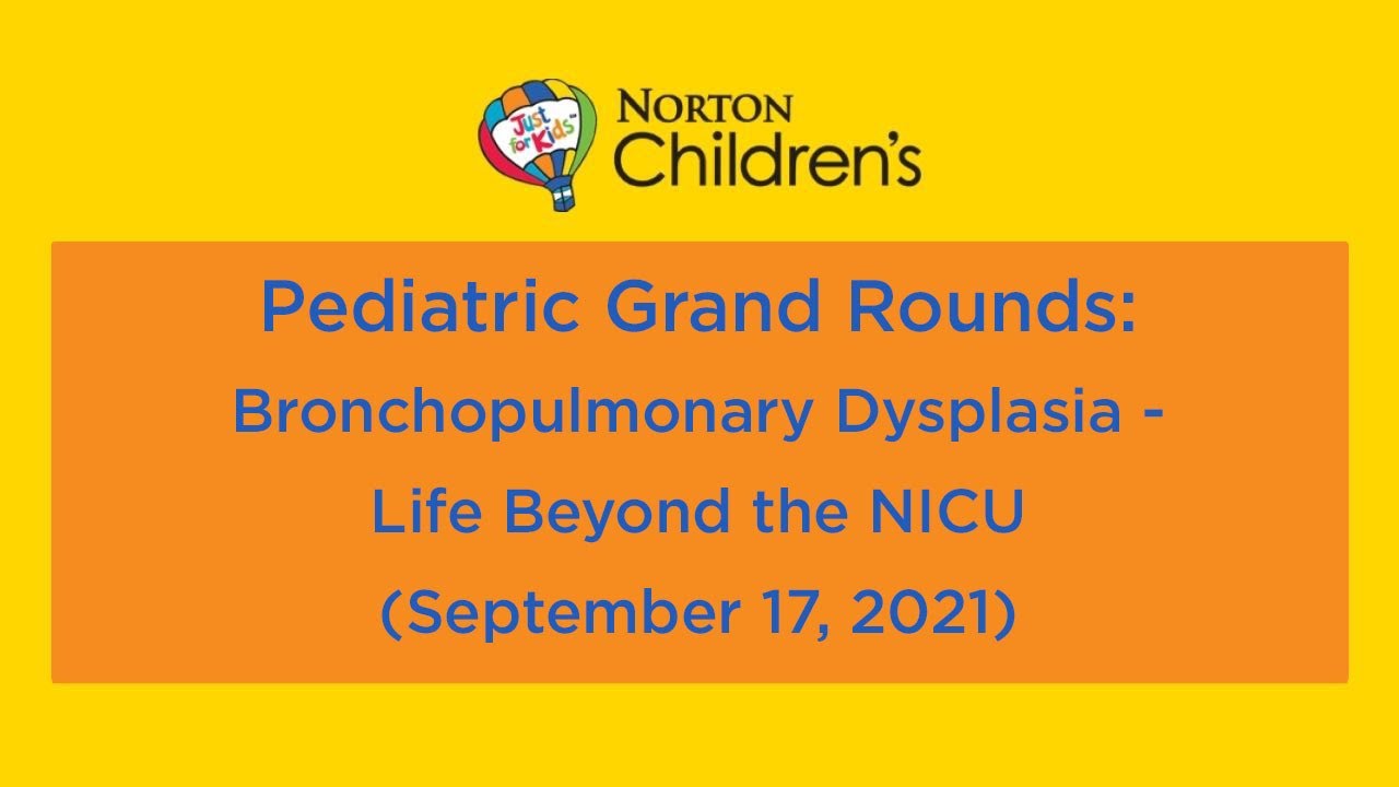 Pediatric Grand Rounds: 