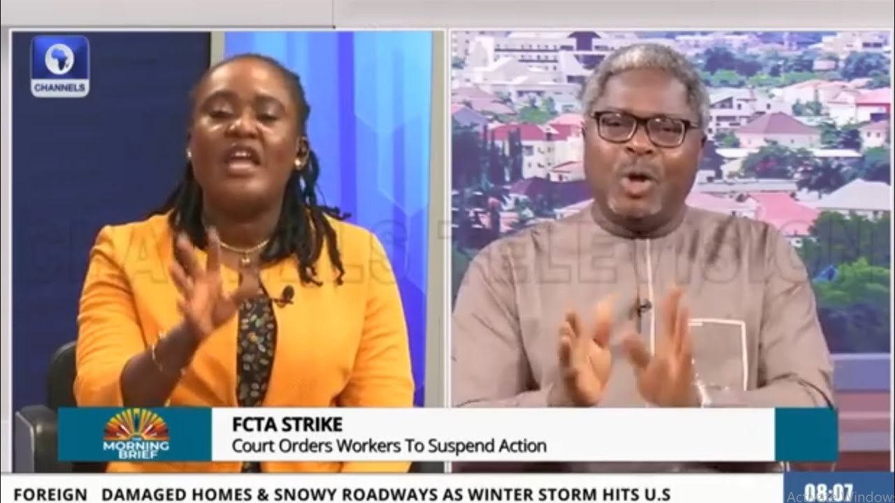 CHAOS ON CHANNELS TV! LERE OLAYINKA ALMOST FOUGHT THE HOSTS, IN A HEATED DEBATE, CALLS FUBARA WEAK