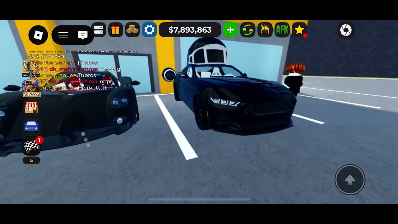 Giving away free cars for a little bit and riding around for fun 