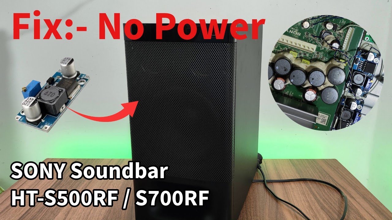 Ремонт саундбара Sony: нет питания! 🔥 Ремонт HT-S500RF / HT-S700RF с помощью понижающего преобраз...