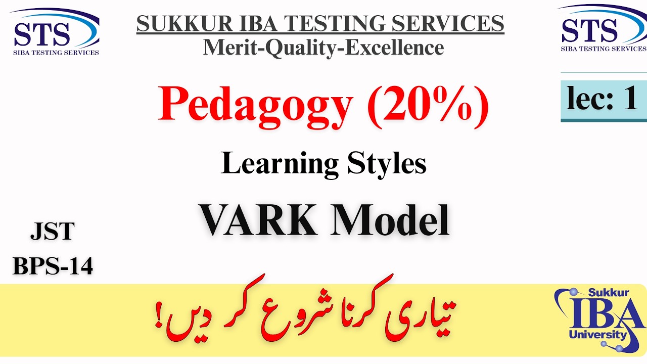 VARK Model | Teaching & learning Pedagogies | JST Preparation