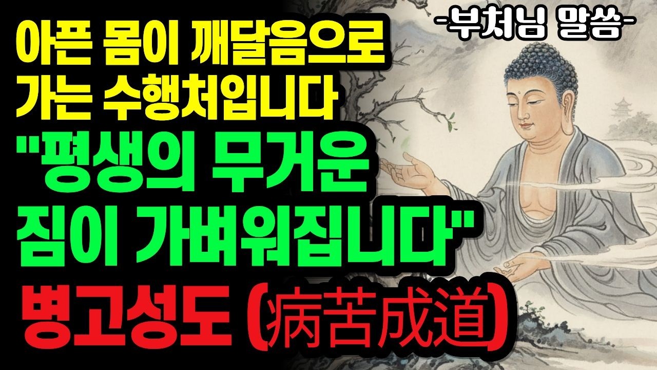 아픈 몸이 바로 깨달음으로 가는 수행처입니다 | 부처님의 지혜: '병고성도(病苦成道)'