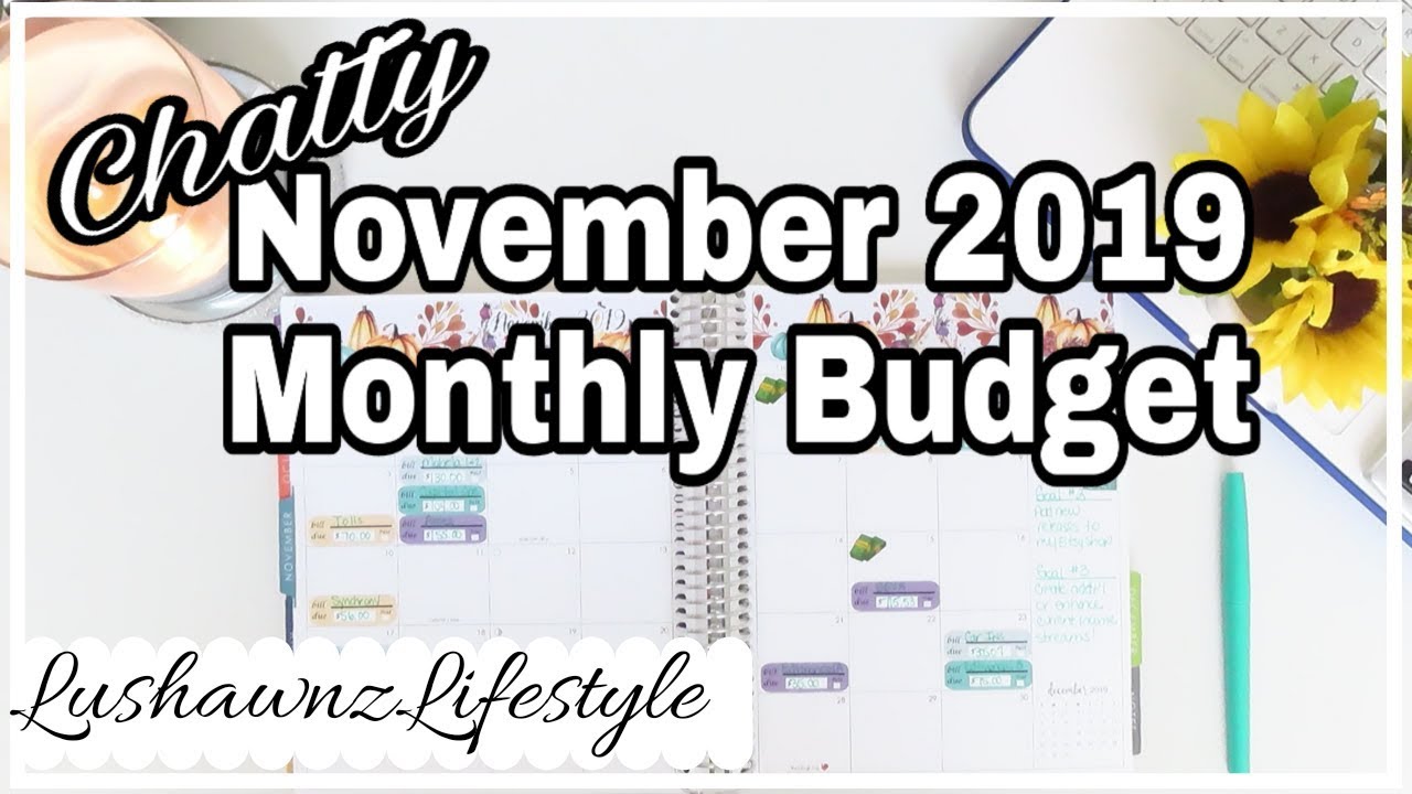 Budget With Me | November 2019 Monthly | Zero-Based Budget