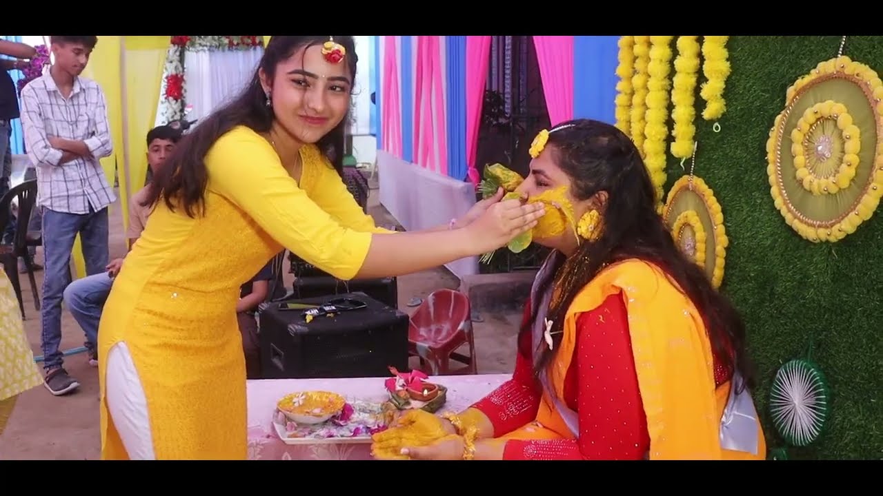 My weeding vedio🥰 Haldi, Mehendi 🥰 15/04/2025