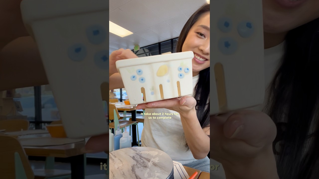 Color me mine! Ceramic painting :) #springactivities #ceramic #painting #portlandlife