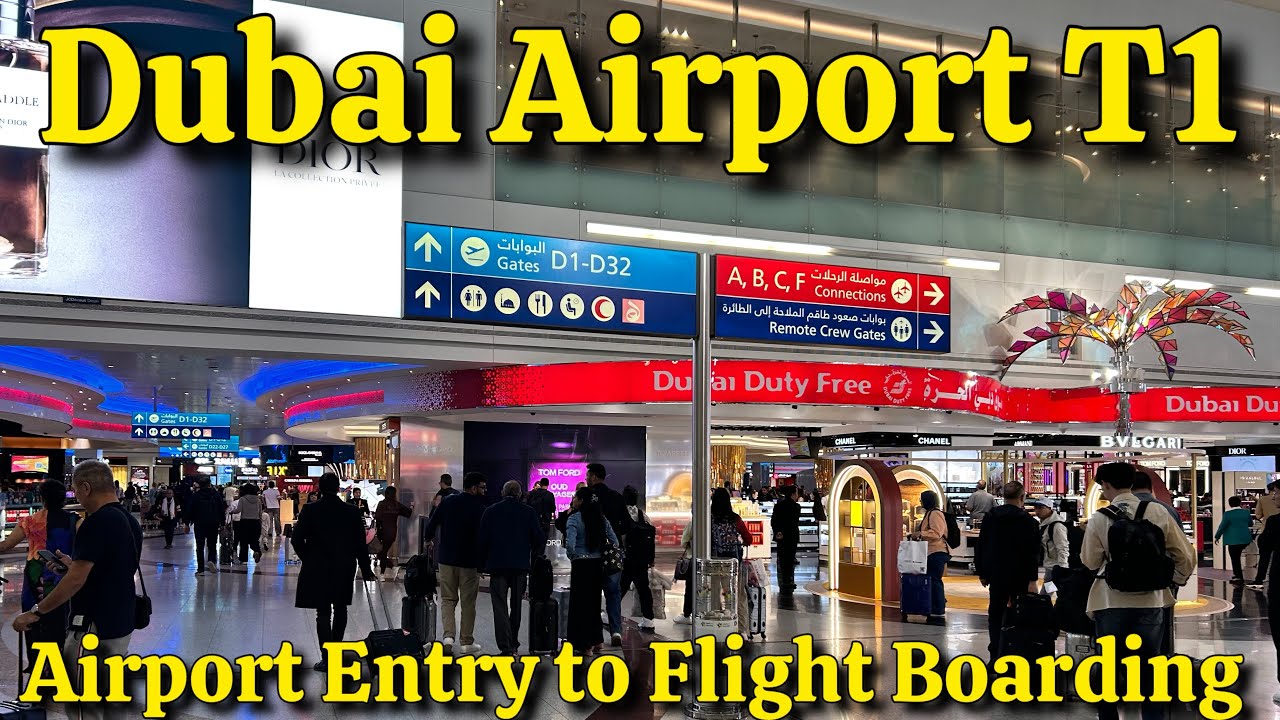 Dubai International Airport Walking Tour | Airport Entry to Flight Boarding | Lounge Experience DXB