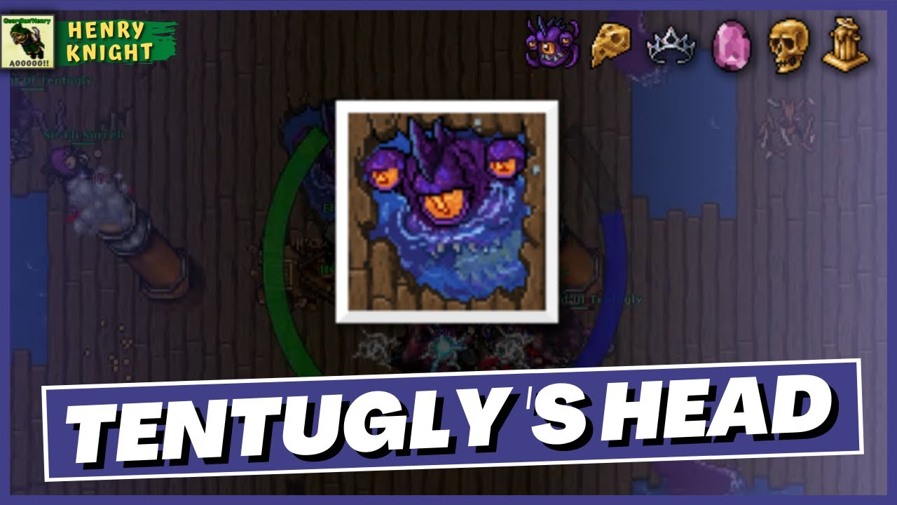 TIBIA BOSSES #32 COMO FAZER O BOSS KRAKEN (TENTUGLY'S HEAD)