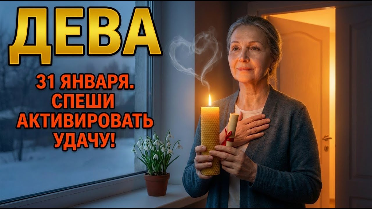 ДЕВА, ФИНАЛ МЕСЯЦА. Ритуал перехода 31.01: Запечатываем удачу января 2026.