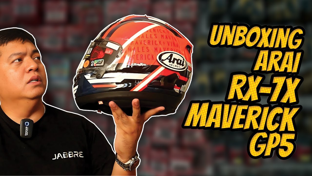 Unboxing Helm Arai Rx-7x Maverick GP5 Yang Ajibbb #touwani #arai #araihelmets #arairx7x