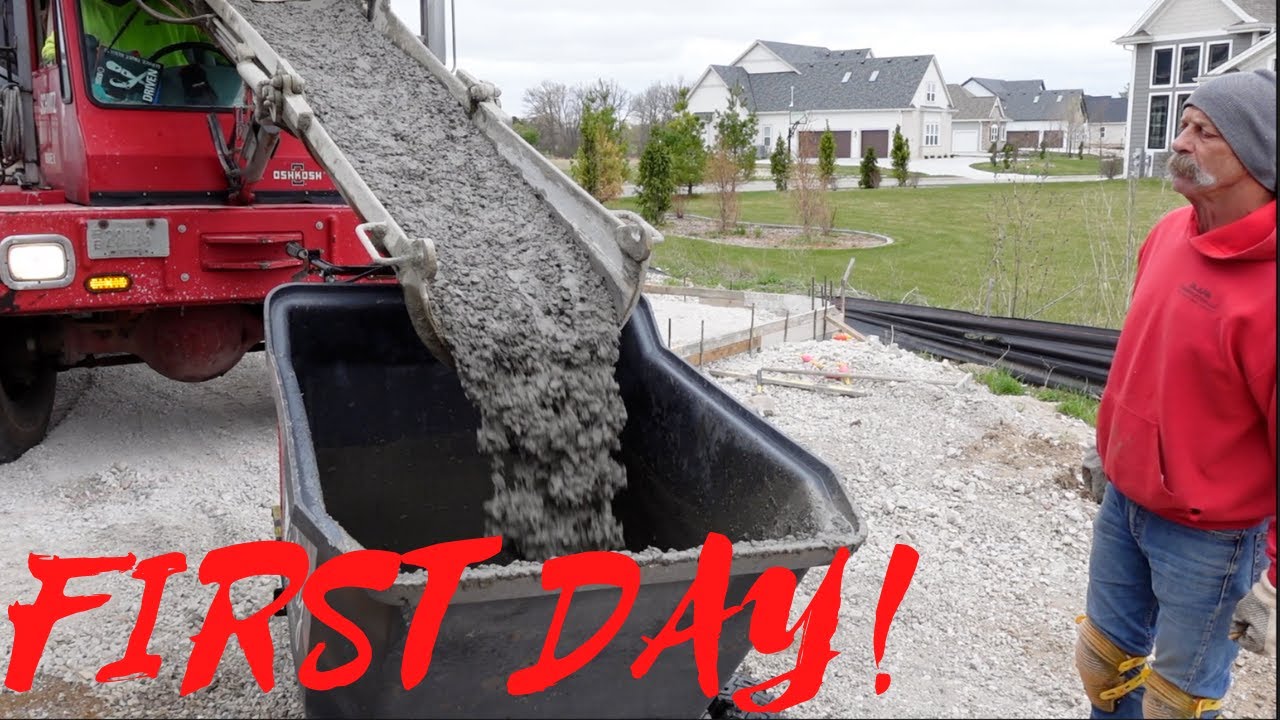 First concrete job of the new season!
