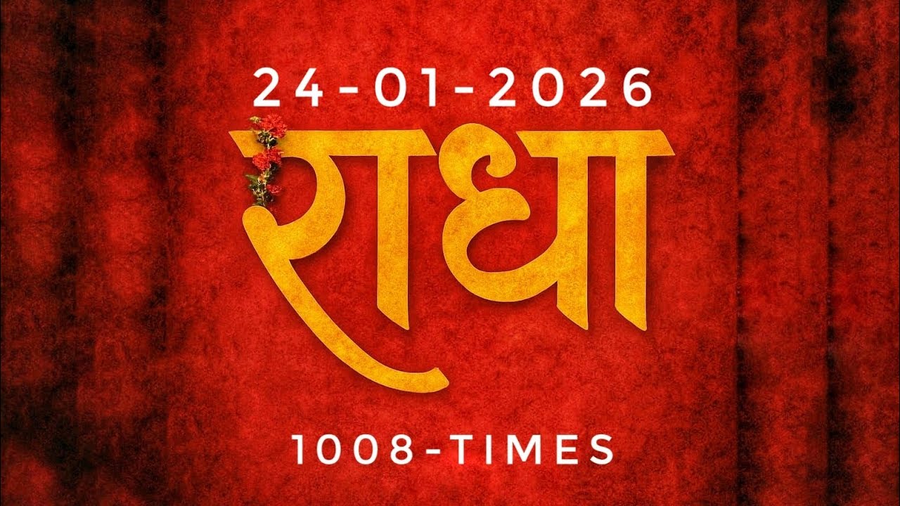 38/1008. राधा नाम जप 1008 बार | Radha Naam Jaap 1008 Times l शुरू 18-12-2025 से #krishna #motivation