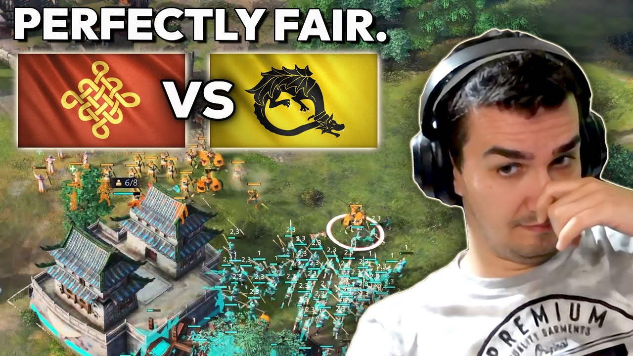 Beasty Totally NOT Abusing Chinese vs Core in AOE4...
