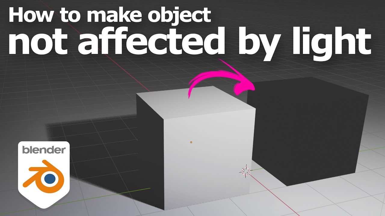 Blender: как сделать так, чтобы объект не подвергался влиянию света