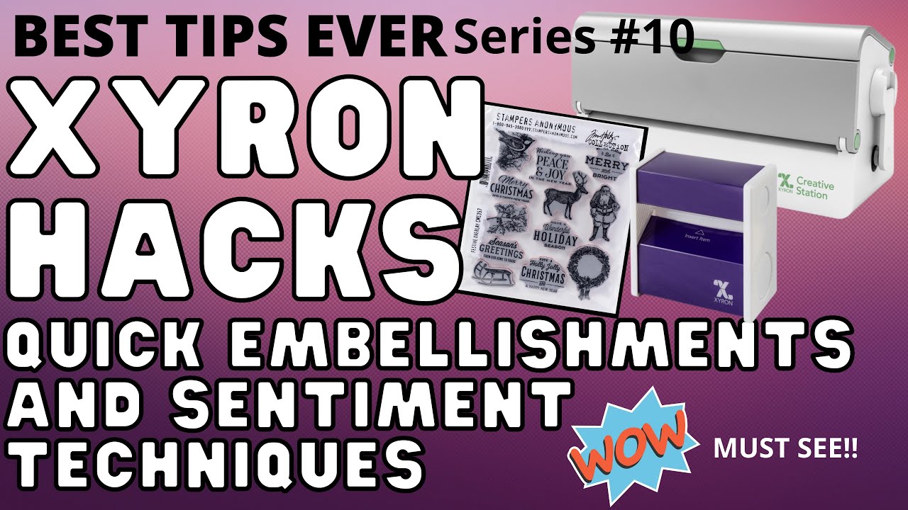 💥 NEW XYRON HACK! 💥BEST TIPS EVER SERIES #10 😱 NEW ADHESIVE TECHNIQUE FOR CARDMAKING!  😱WOW! 👀