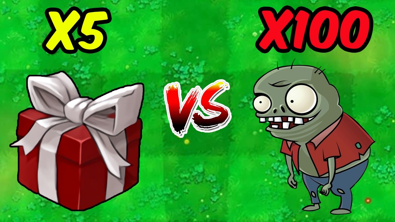 PVZ 1 Hybrid Challenge - 5 Random Hybrid Plants Vs 100 Imp Zombies - Who Will Win?