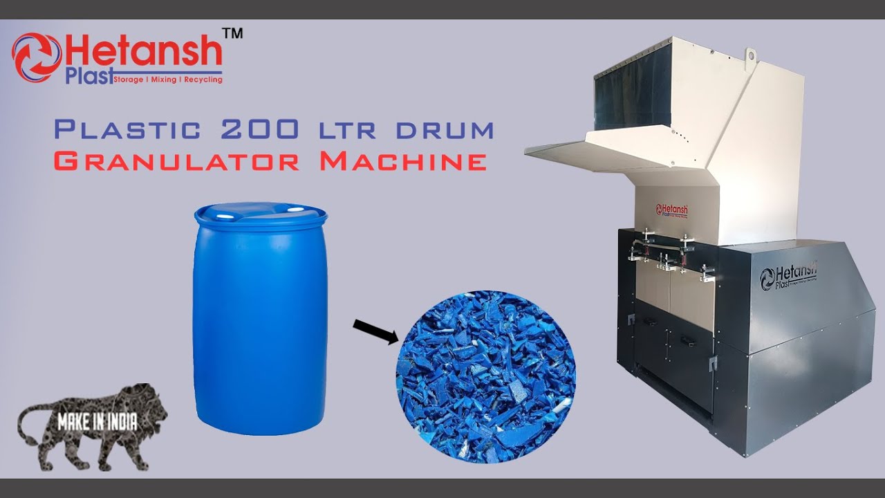 200 Ltr HDPE Drum Grinder/ 40Inch Grinder Machine/ Best Plastic Grinder Machine for Recycling