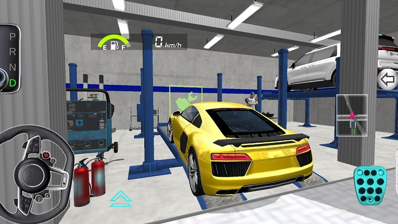 New Audi R8 Car Golden For Parking - 3D Driving Class 2026 - Gameplay Part #8 