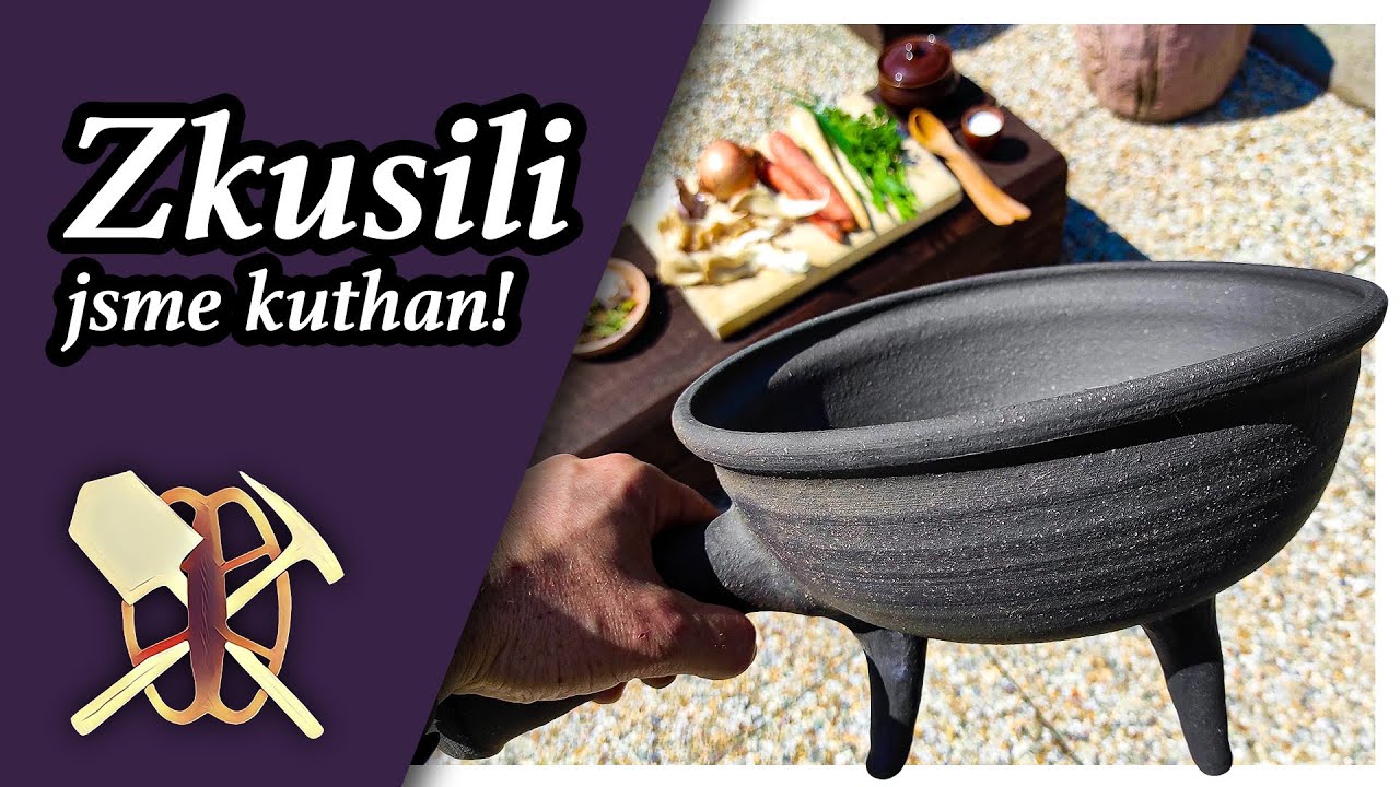 Uvařili jsme ve středověké pánvi! 🍲 Co je to kuthan neboli pipkin?