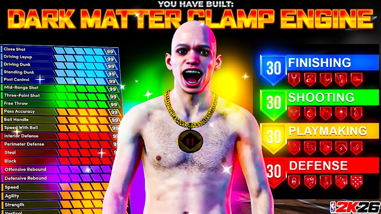 The DARK MATTER CLAMP ENGINE Is The Most ILLEGAL Lockdown Build in NBA 2K26