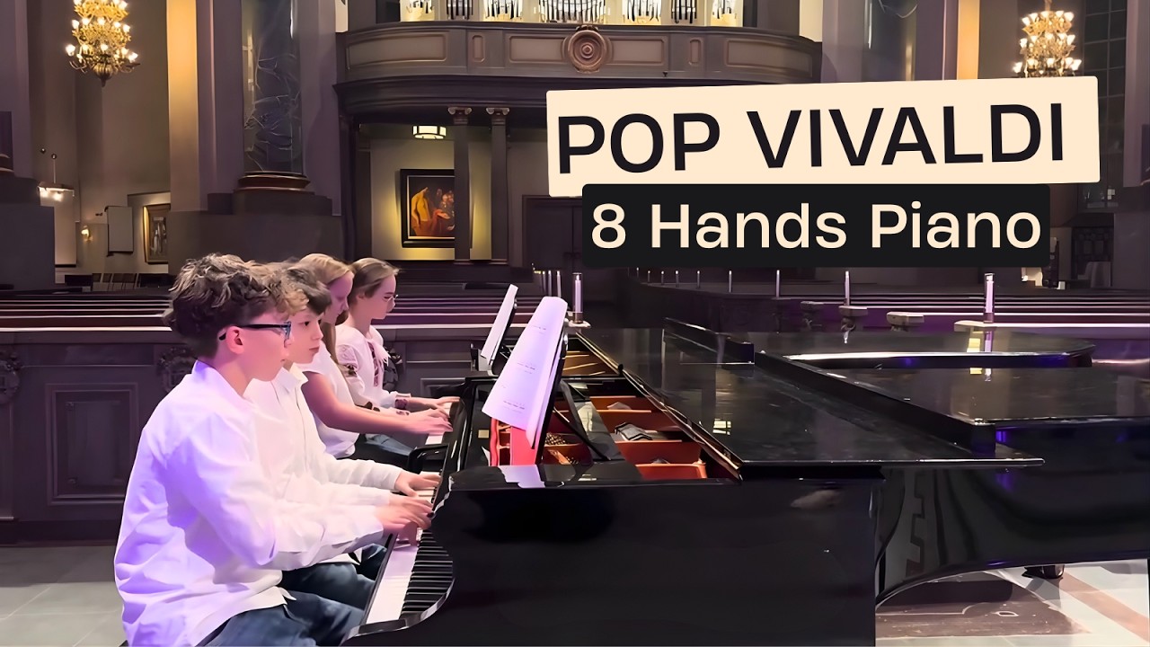 Vivaldi Pop Medley for 8 Hands 🔥Piano Ensemble | Virtuoso Kids Performance