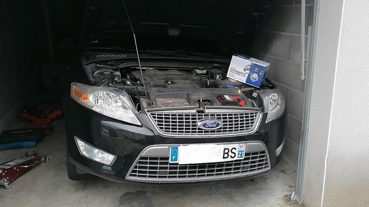 Remplacement kit distribution et pompe à eau Ford Mondeo 2L TDCi 140 ch.