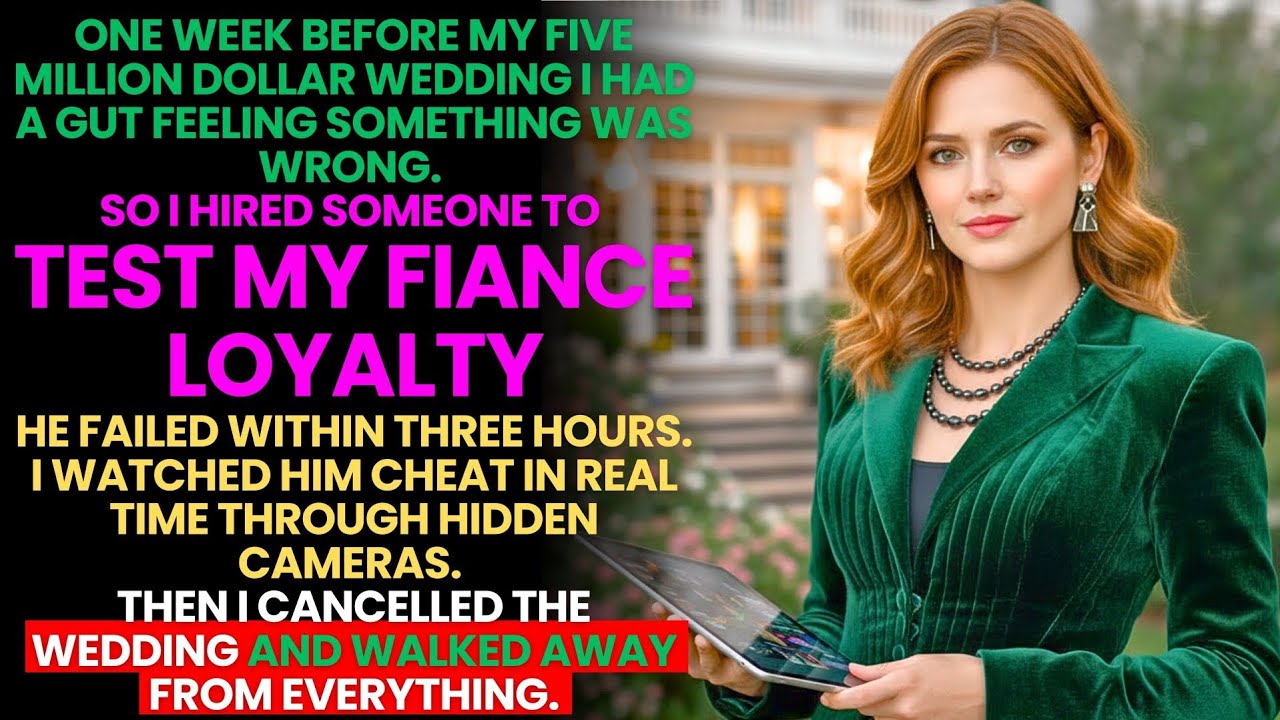 My Fiance Failed My Secret Loyalty Test One Week Before Our Five Million Dollar Wedding...