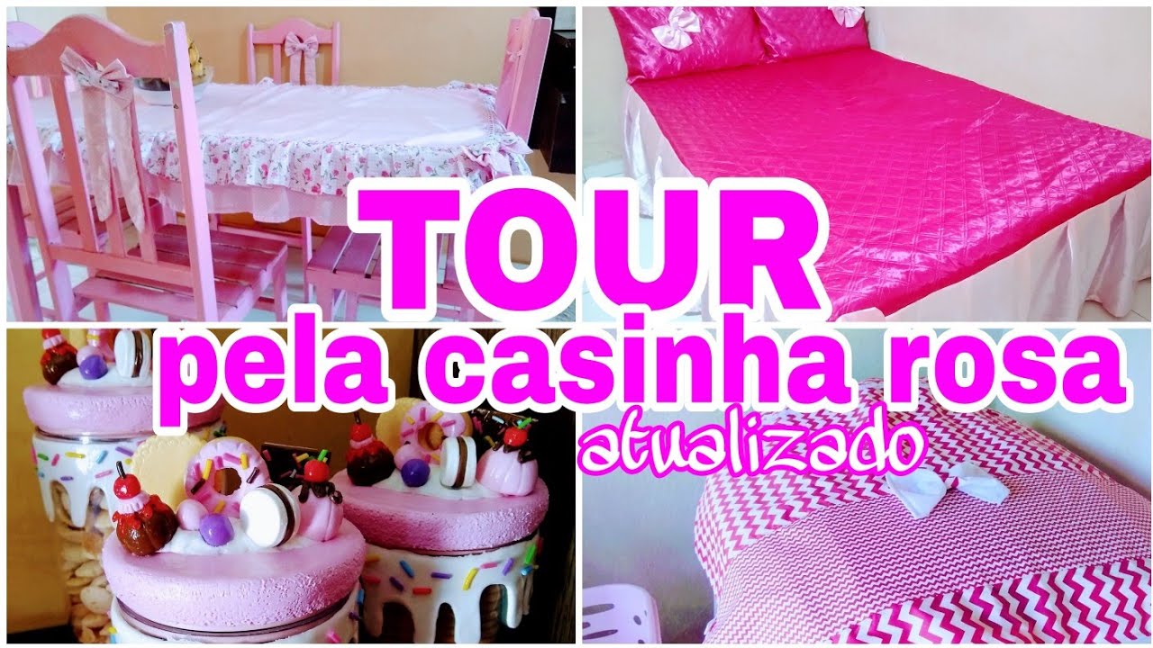 TOUR PELA CASA ROSA FOFA ATUALIZADO #tour #tourcompleto#touratualizado