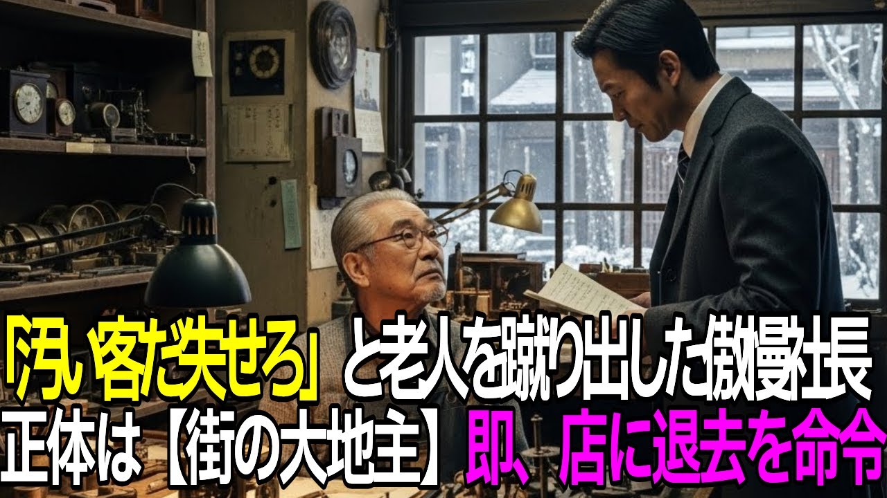 「汚い店だ」と客を追い出した傲慢社長 実は街の半分を持つ大地主だった？！ (立場逆転)
