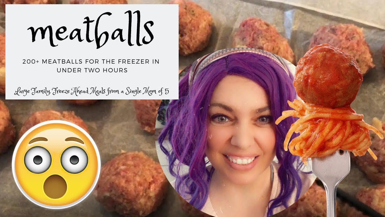 Meatballs:  Large Family Freezer Meals from a Single Mom of 5