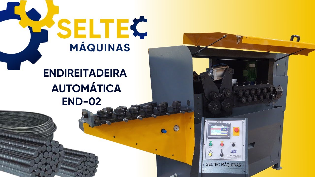 Endireitadeira para vergalh&atilde;o de a&ccedil;o - END - 02