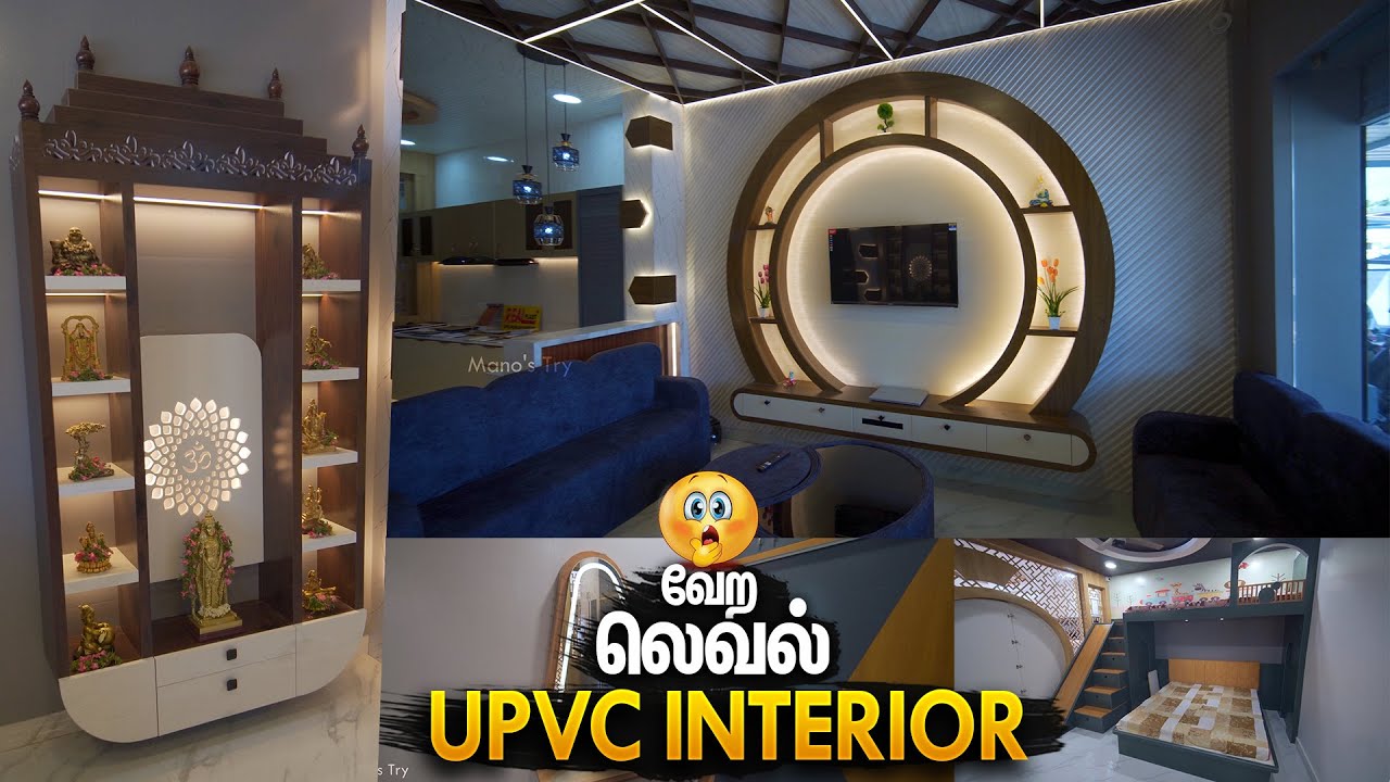 😲வேற லெவல் UPVC Interior | Unseen Latest Trending UPVC Interior Design Real Plast | Mano's Try