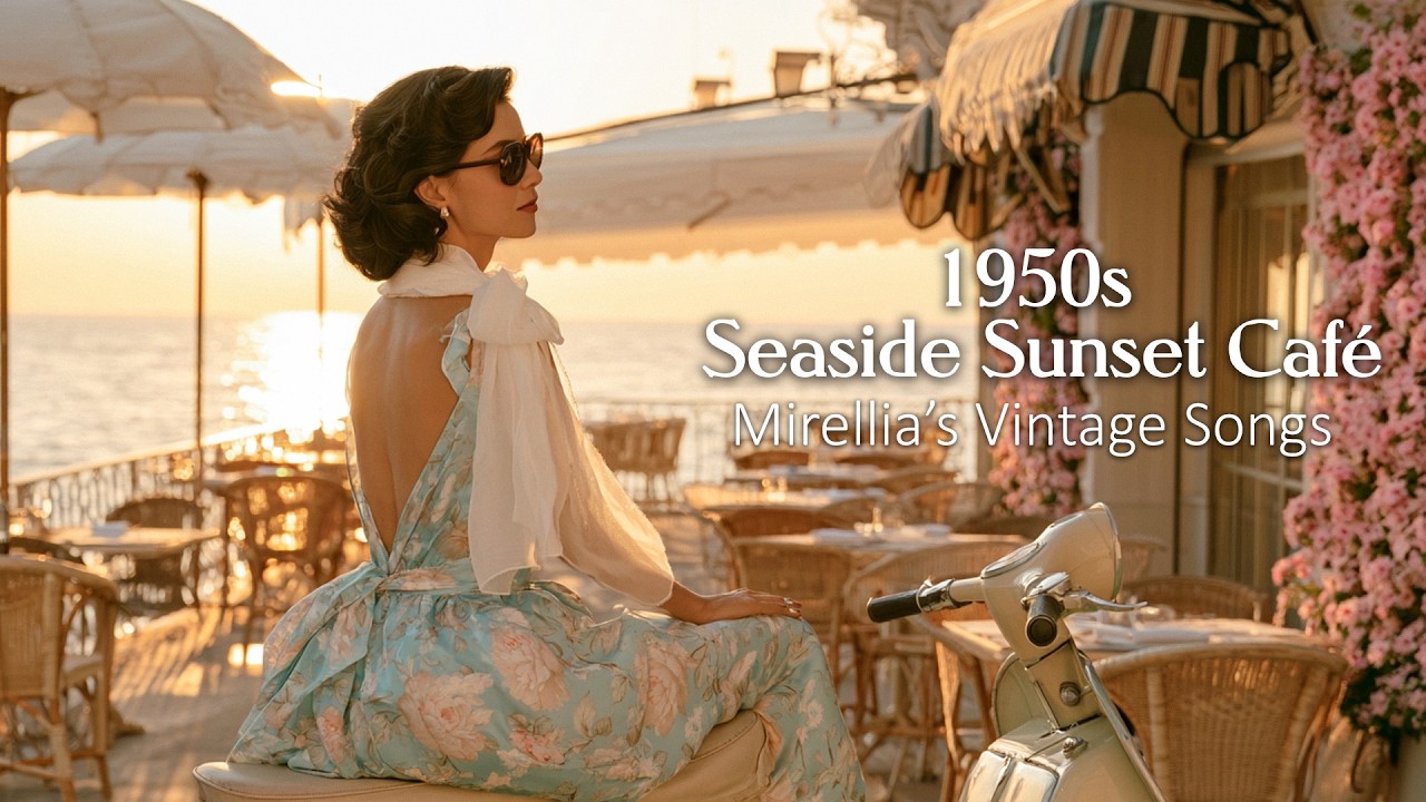 1950s Summer Seaside Sunset Caf&eacute; ☀️ Nostalgic Vintage Vocal Jazz