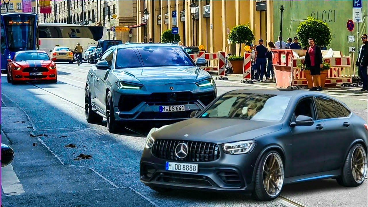 🔴Luxury Cars in Munich| Lamborghini Urus, Mercedes G63, Mercedes Benz SLR GT, GLE, Audi RS7, Porsche