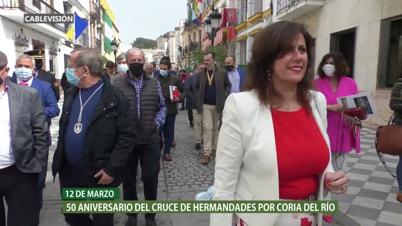 Actos del 50 Aniversario del Cruce de Hermandades en Coria del Río.