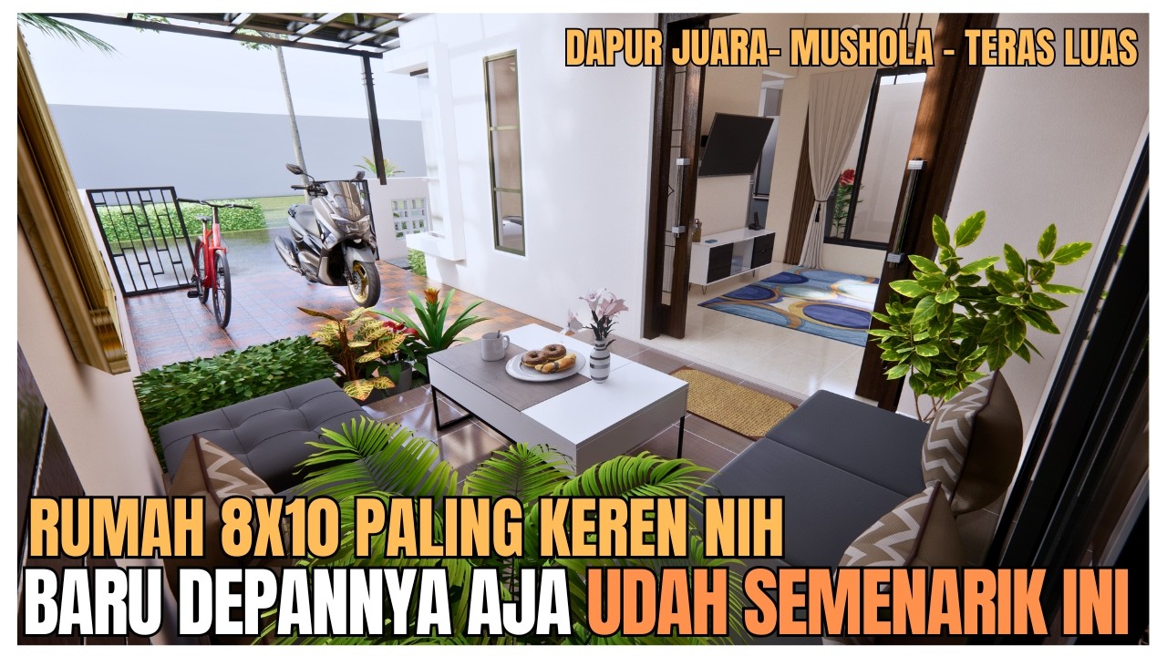 Rumah 8x10 Mah Bertebaran di YouTube, Tapi yg Satu Ini Beda – Punya Teras Luas & Mushola, Kok Bisa?