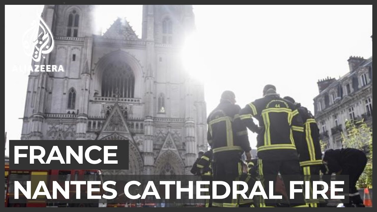 France: Nantes cathedral fire ruins organ, shatters stained glass