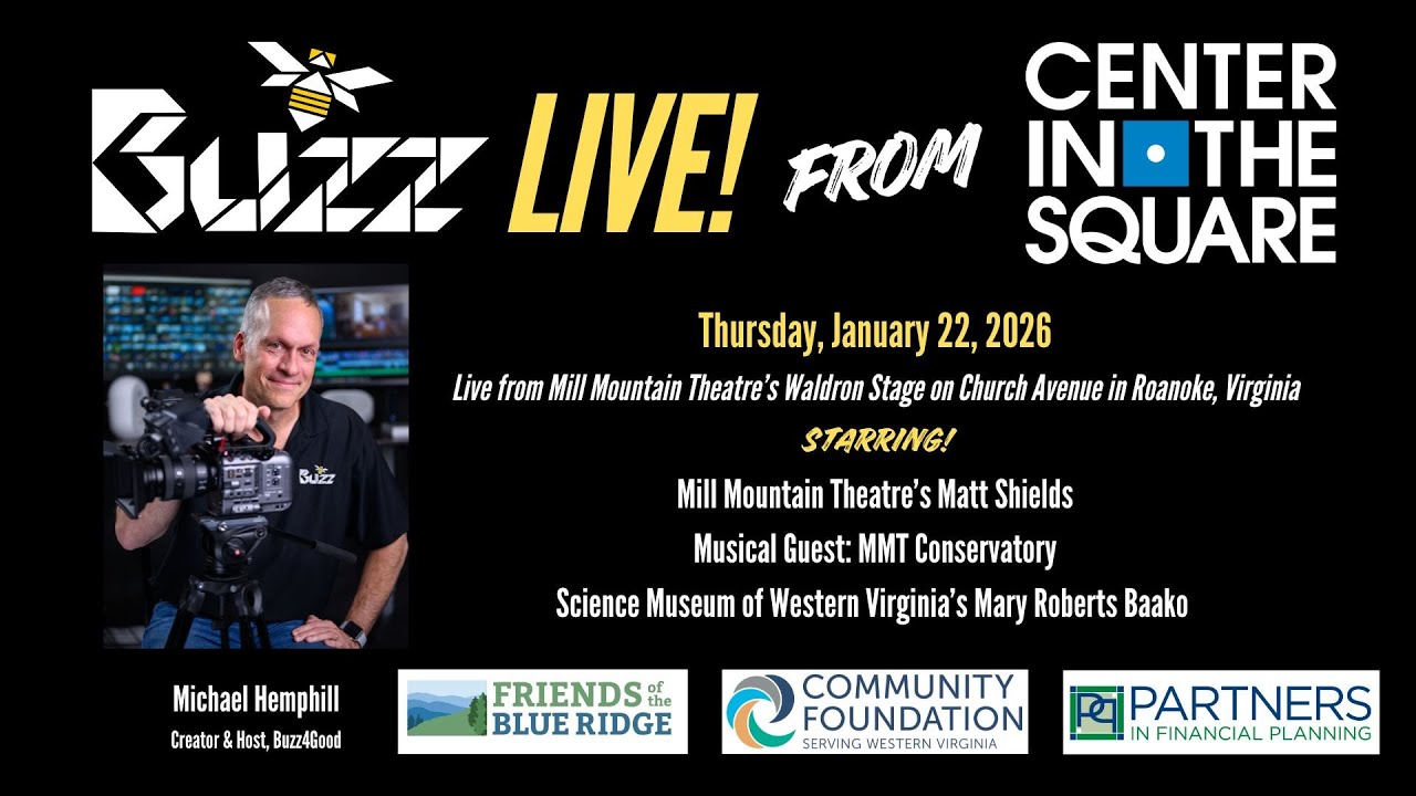 BUZZ Live! from Center in the Square 1.22.26 #roanokeva #talkshow about #artsandculture #nonprofits