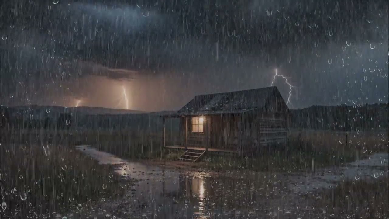 Midnight Rainfall | Peaceful ASMR Sleep Sounds | No Ads