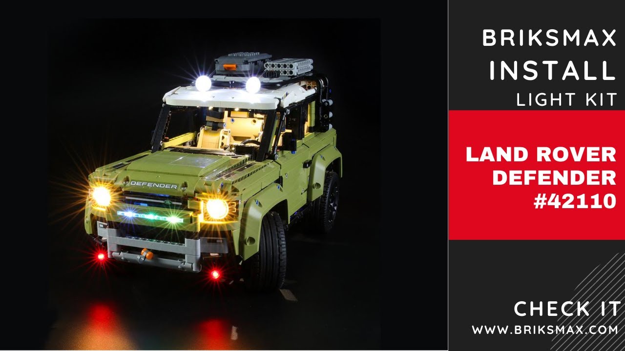 【BX246_2 Installation Video】BriksMax Light kit for Lego Technic Land Rover Defender 42110