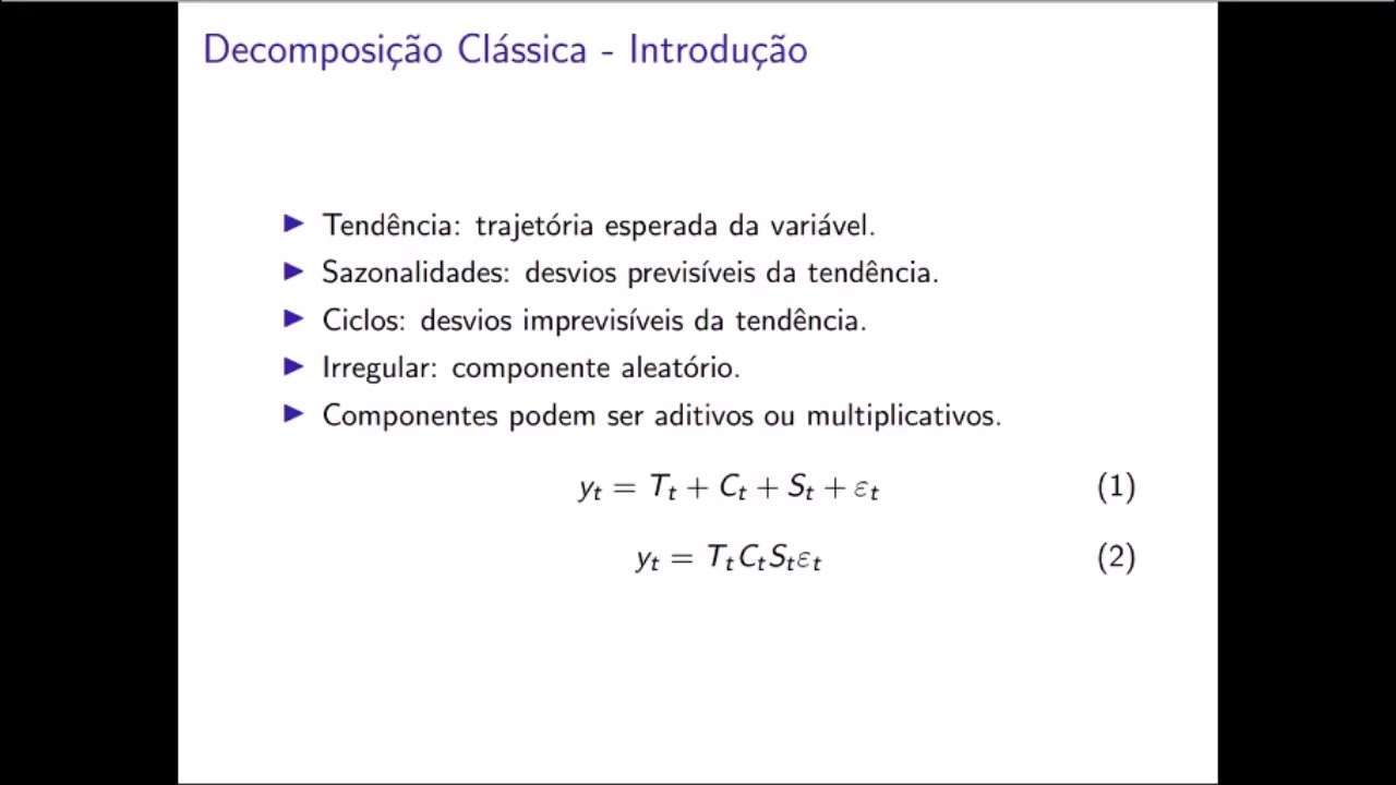 Decomposi&ccedil;&atilde;o Cl&aacute;ssica - Introdu&ccedil;&atilde;o